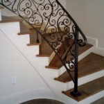 Curved Ornate Staircase Railing
