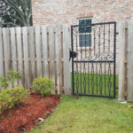 Simple Gate Attached To Wooden Fence