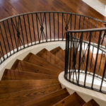 Large Curved Ornate Staircase Railing